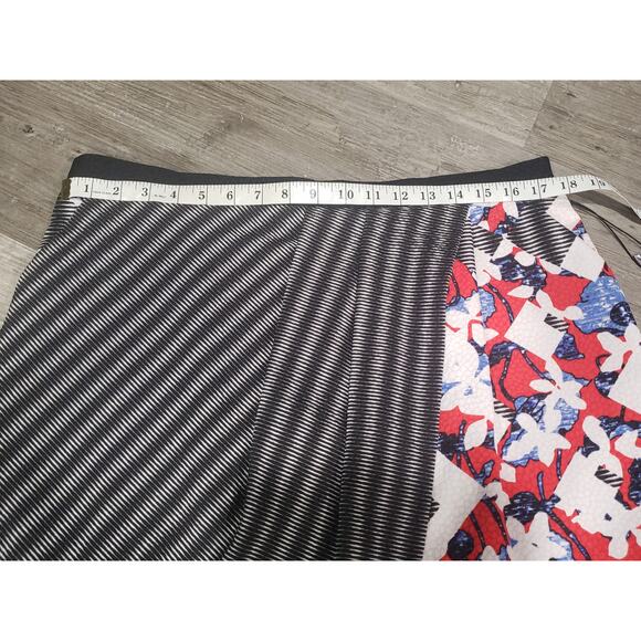Peter Pilotto x Target Collaboration Red Floral / Check Print Skirt | Size 16 - Picture 7 of 8